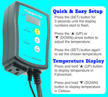Load image into Gallery viewer, 1000 Watt Heating Thermostat Controller, 34-108°F Plug in Heat Pad/Mat Outlet