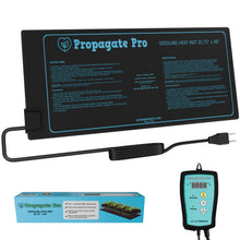 Load image into Gallery viewer, Propagate Pro seedling heat mat with digital controller on a white background